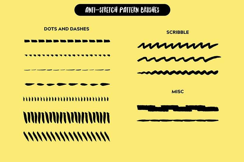 AI油墨画笔刷套装 笔刷资源 sucaiwan.com