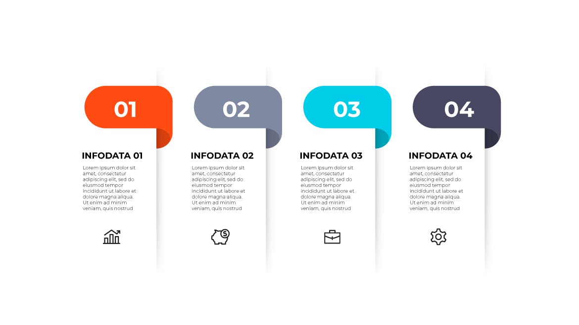 步骤流程信息图表元素集v2 Infographics Elements Set 02 幻灯图表 sucaiwan.com