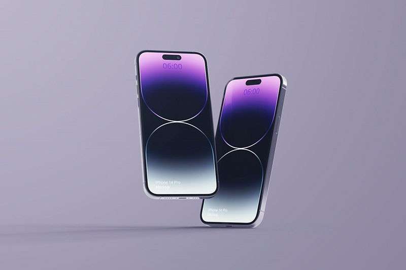 iPhone14 Pro Max苹果手机样机PSD 样机素材 sucaiwan.com