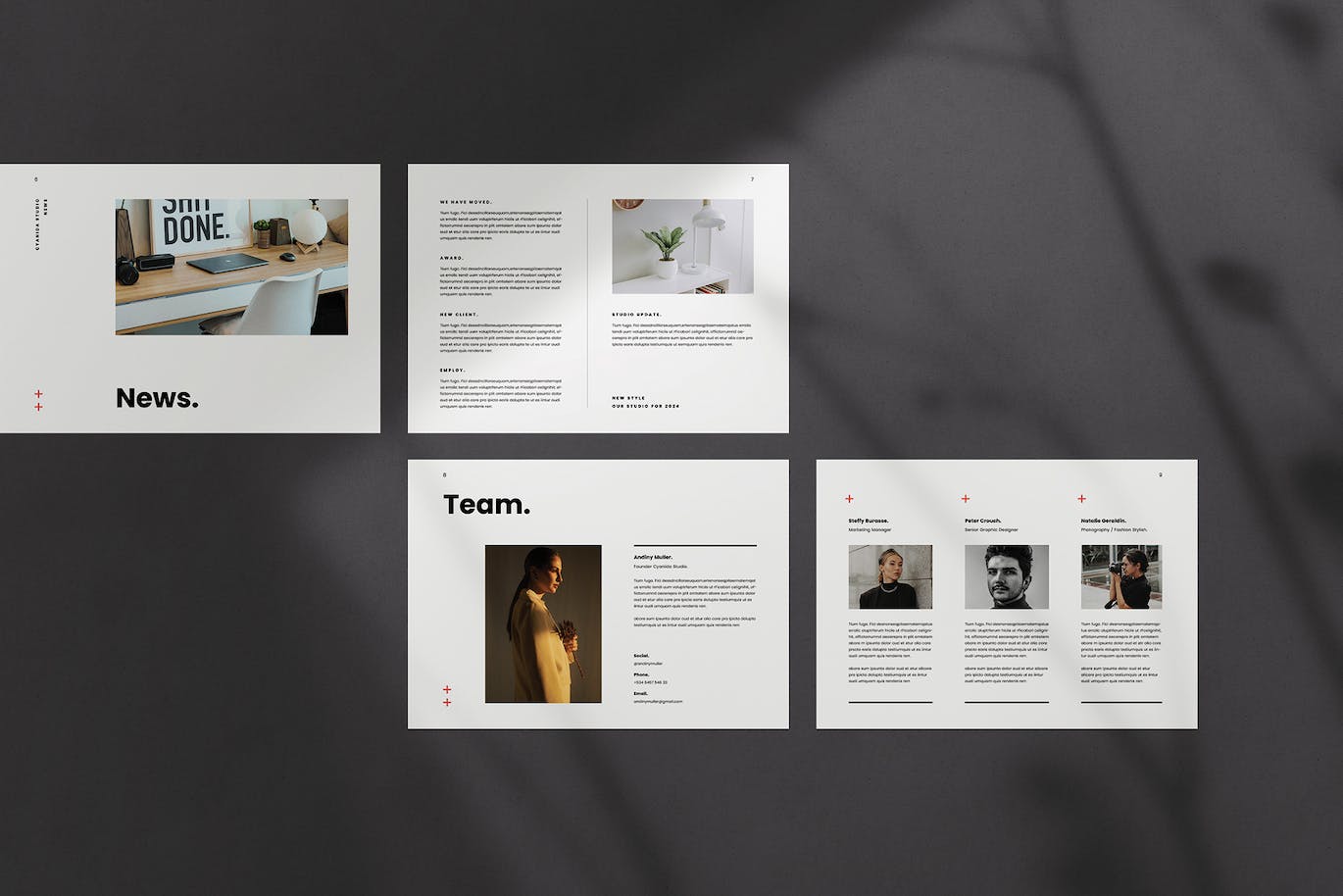 项目提案杂志版式设计模板 Proposal Landscape 设计素材 sucaiwan.com