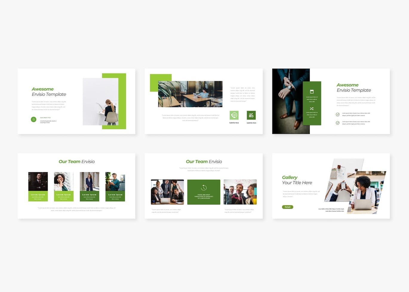 员工技能培训PPT幻灯片模板 Ervisio Business PowerPoint 幻灯图表 sucaiwan.com