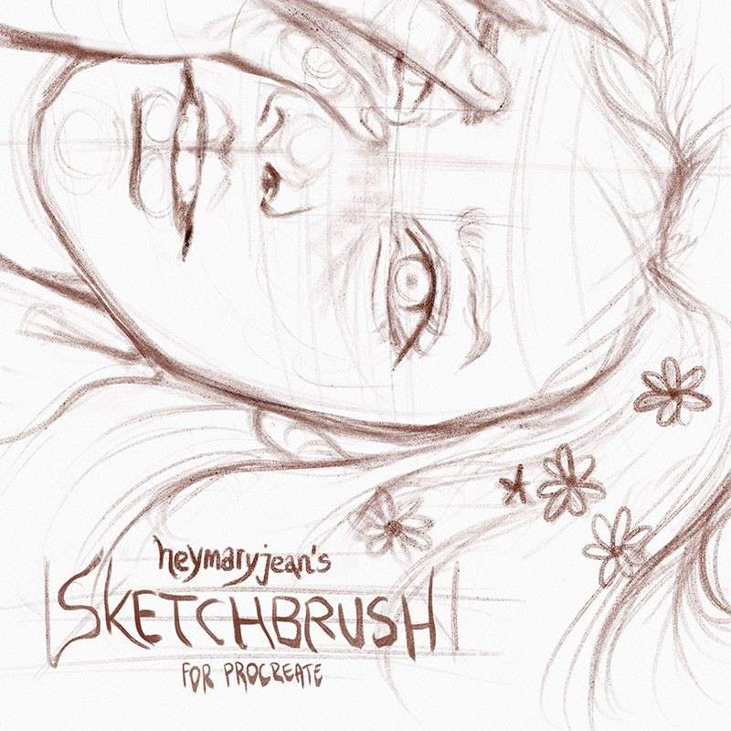 Procreate素描写生笔刷 笔刷资源 sucaiwan.com