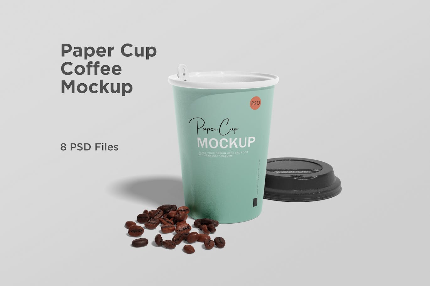 纸咖啡杯品牌设计样机 Paper coffee cup mockup 样机素材 sucaiwan.com