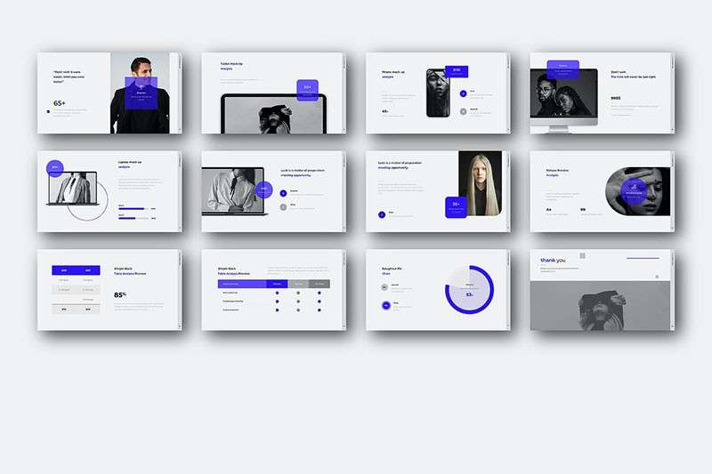 简约时尚PPT模板 样机素材 sucaiwan.com