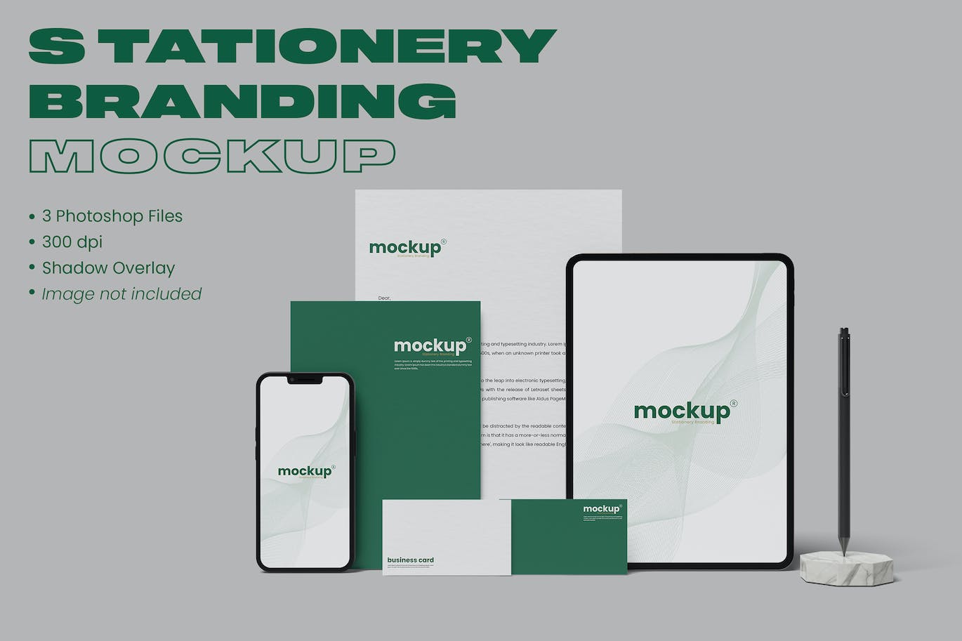 企业VI展示文具品牌样机 FA – Stationery Branding Mockup 样机素材 sucaiwan.com