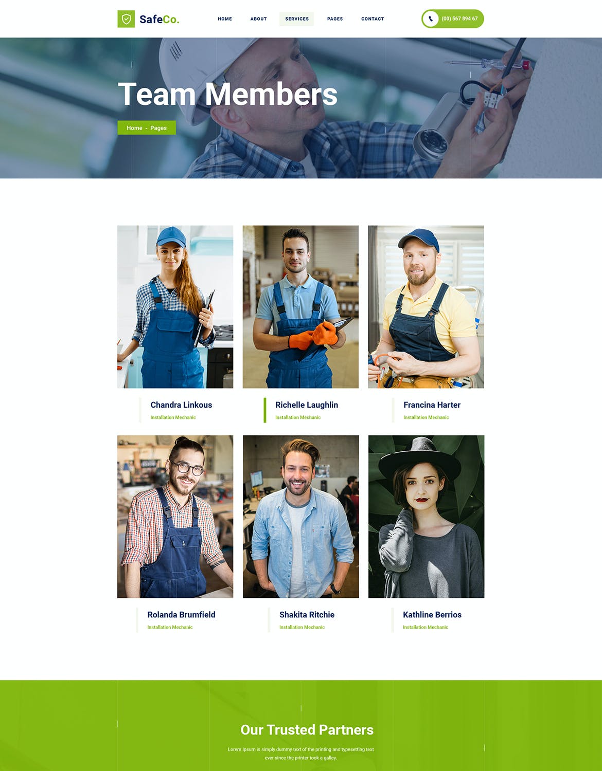 监控安全服务机构网站设计PSD模板 SafeCo – CCTV Security Service Agency PSD Template APP UI sucaiwan.com