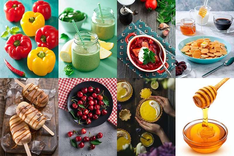 美食摄影调色滤镜LR预设和PS动作 插件预设 sucaiwan.com