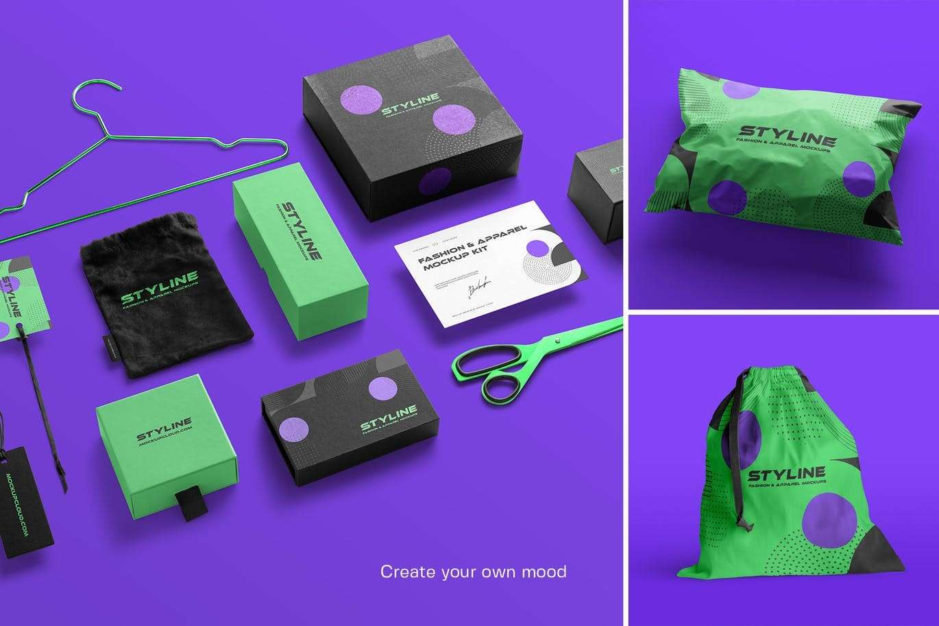 16套时尚服装品牌场景设计展示样机模板PSD 样机素材 sucaiwan.com