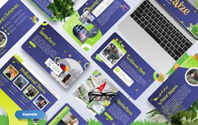 冬季主题Keynote幻灯片演示模板 Fraize – Winter Season Keynote Templates