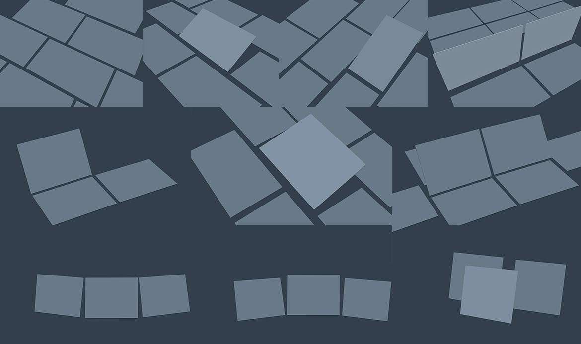 42个透视角度UI设计作品展示样机模板PSD 样机素材 sucaiwan.com