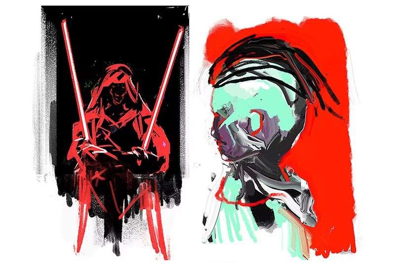 27个水粉画厚涂PS笔刷 笔刷资源 sucaiwan.com