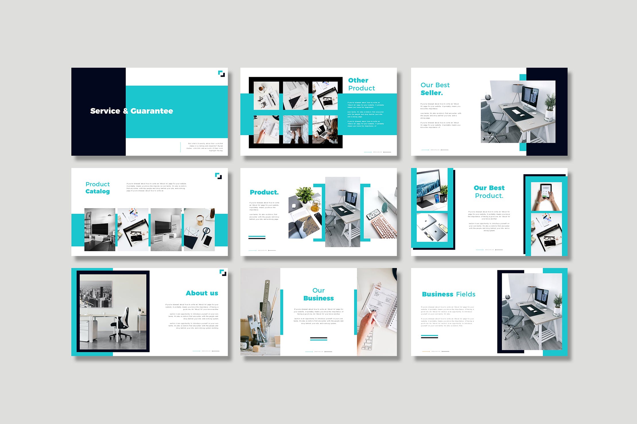 浅蓝商业演示PPT幻灯片模板下载 Bullao Business Presentation 幻灯图表 sucaiwan.com