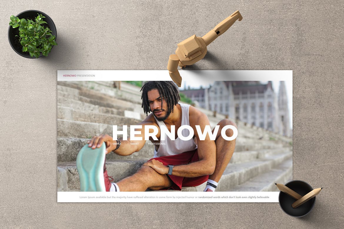 企业产品展示演示文稿PPT模板 Hernowo – Powerpoint Template 幻灯图表 sucaiwan.com