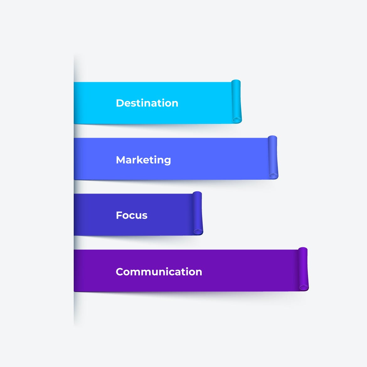 创意流程图信息图表元素集 Infographics Elements Set 幻灯图表 sucaiwan.com