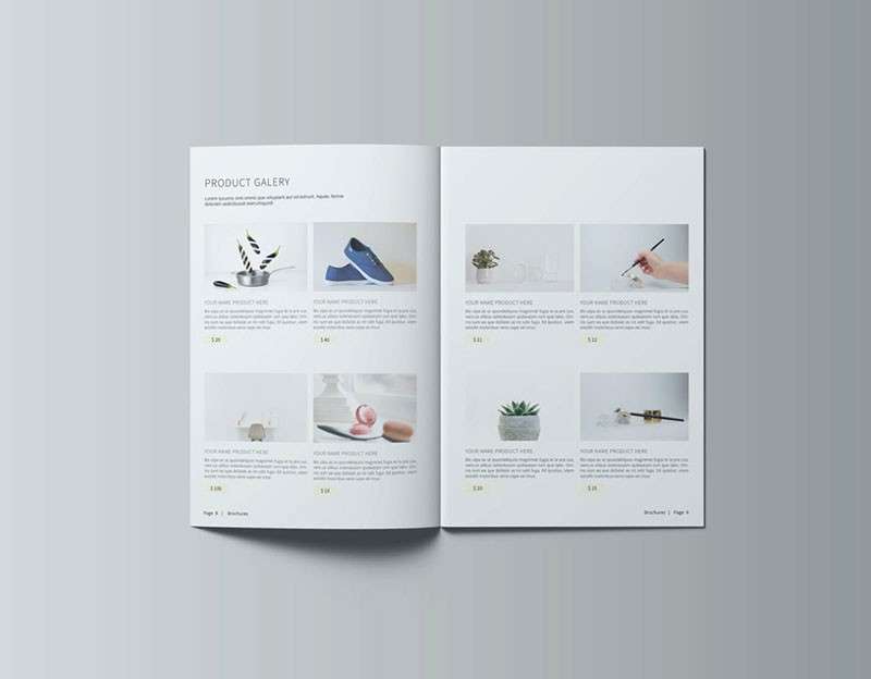 极简风画册设计模板，INDD源文件 样机素材 sucaiwan.com