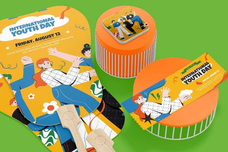 超实用！文创周边产品包装设计展示样机PSD 样机素材 sucaiwan.com