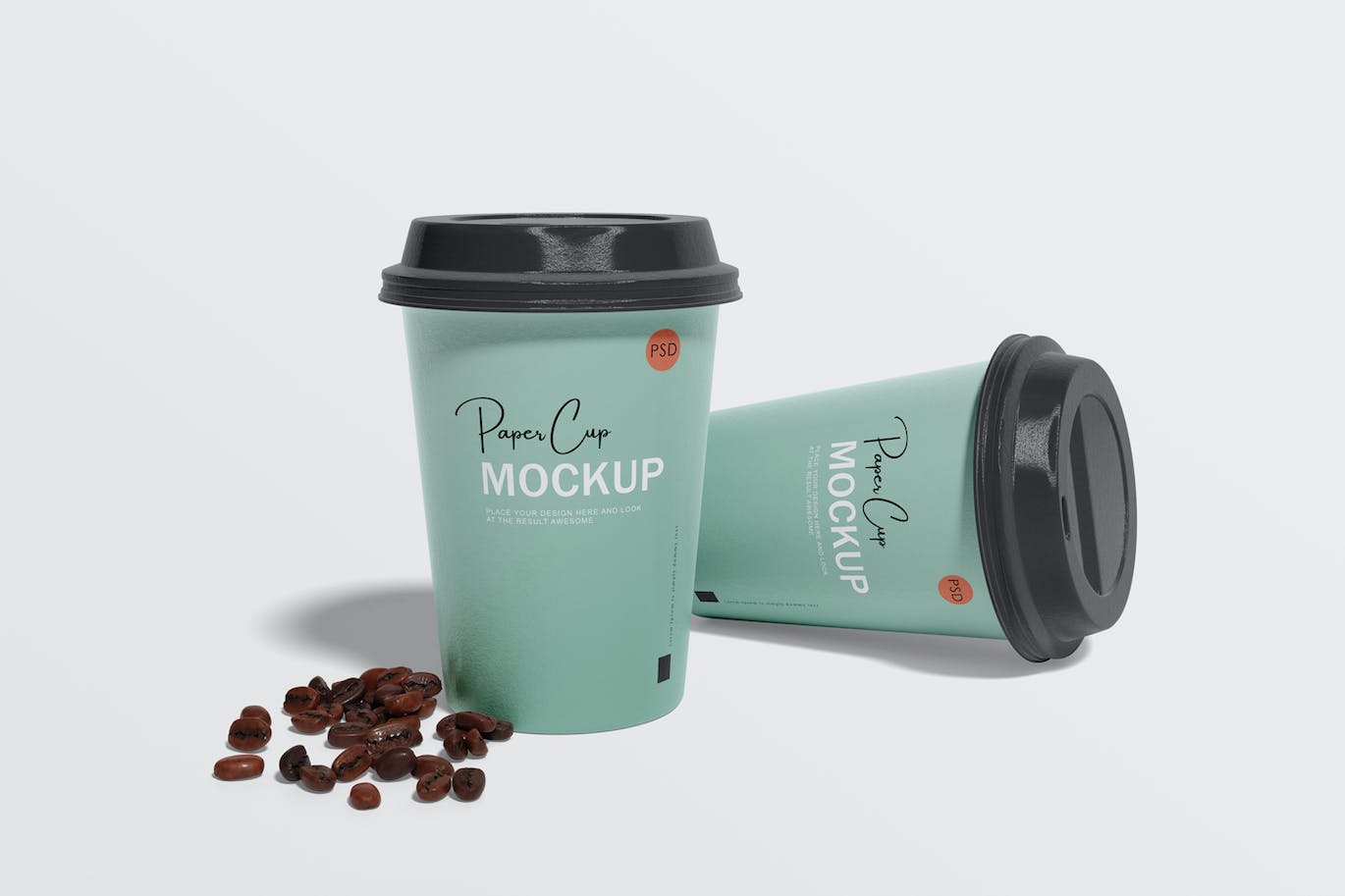 纸咖啡杯品牌设计样机 Paper coffee cup mockup 样机素材 sucaiwan.com