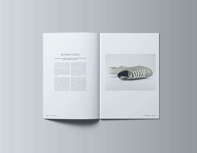 极简风画册设计模板，INDD源文件 样机素材 sucaiwan.com