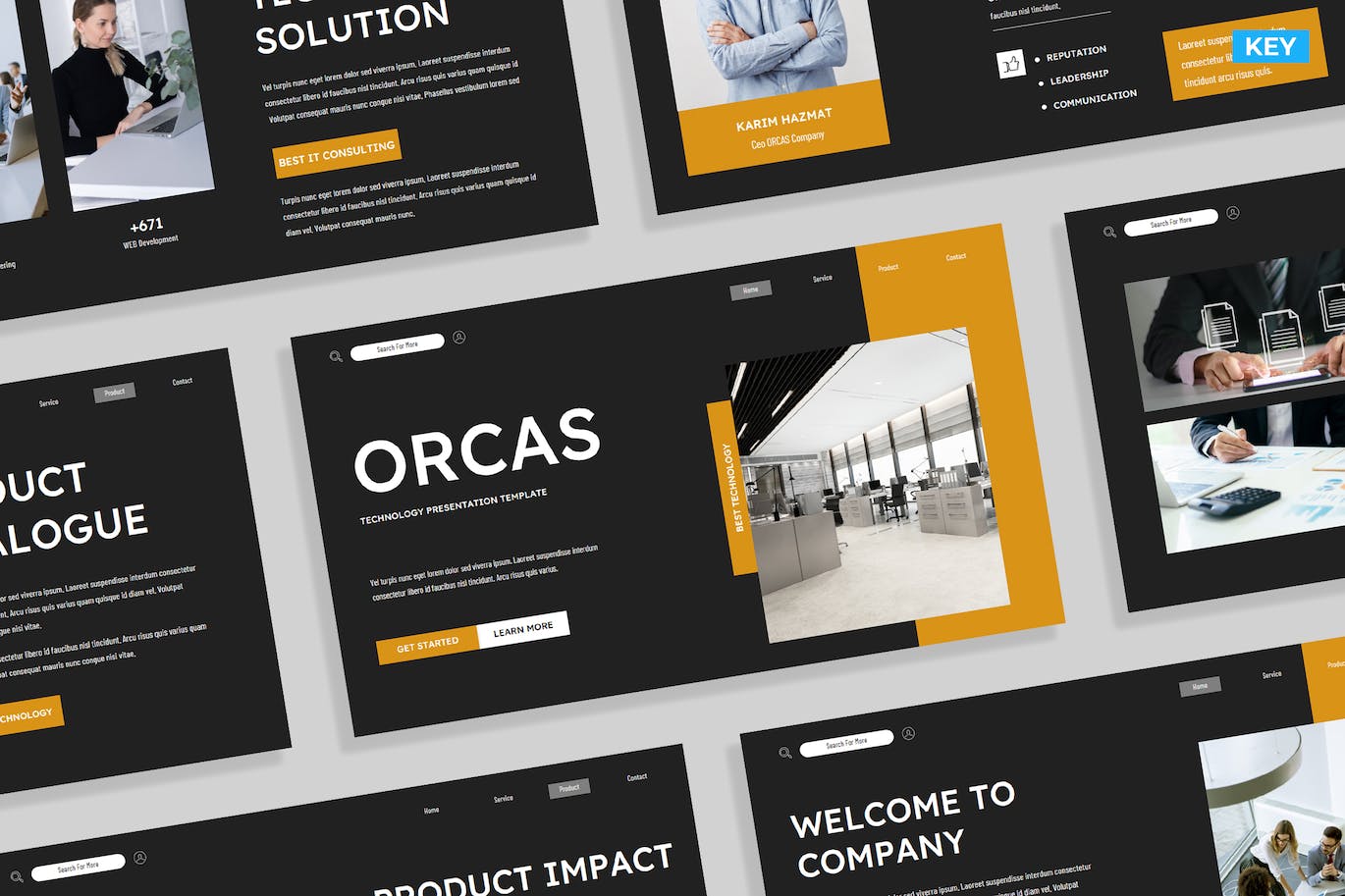 金黑色商业计划演示幻灯片模板 Gold Black Business Plan Presentation Template 016 幻灯图表 sucaiwan.com