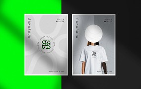 A4艺术海报展示样机 A4 Art Poster Mockup