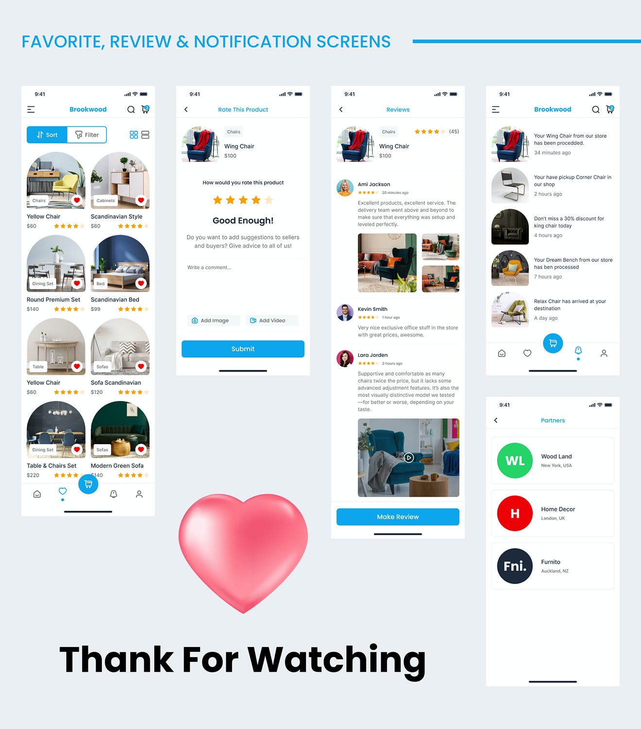 家具和家居装饰电子商务移动应用程序UI设计模板 Furniture & Home Decor eCommerce Mobile App UI APP UI 第2张-素材湾丨精选海外优质设计素材资源 家具和家居装饰电子商务移动应用程序UI设计模板 Furniture & Home Decor eCommerce Mobile App UI APP UI sucaiwan.com