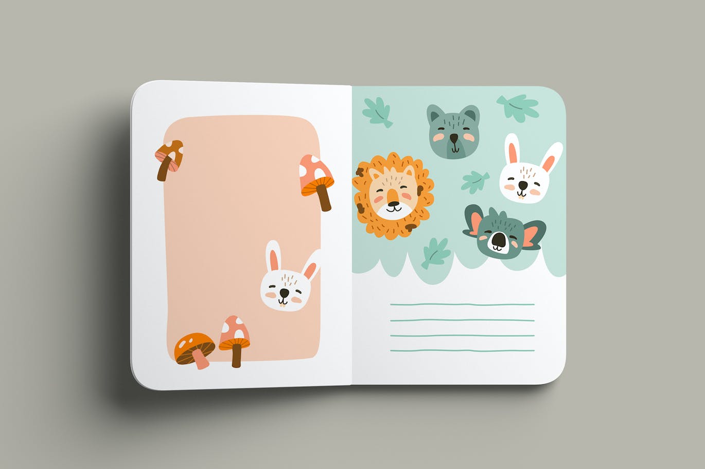 儿童书籍封面设计样机 Children’s Book Mockups 样机素材 sucaiwan.com