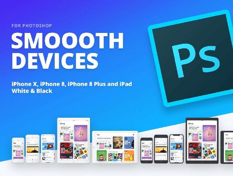 UI设计作品集排版样机PSD模板 样机素材 sucaiwan.com