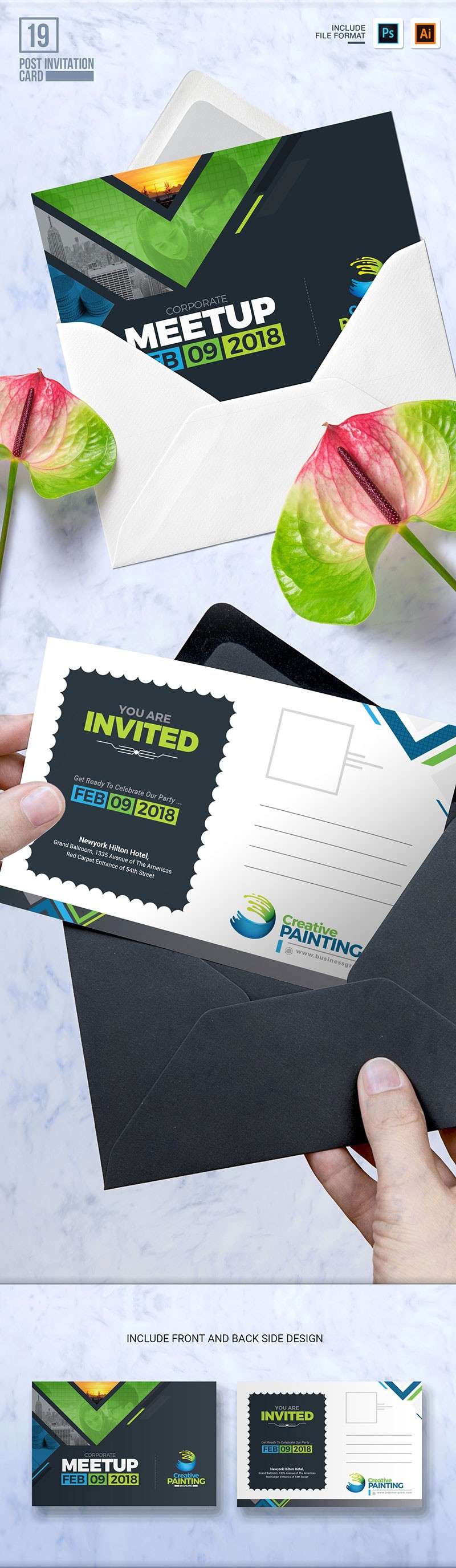 完整的商业品牌VI手册设计模板 样机素材 sucaiwan.com