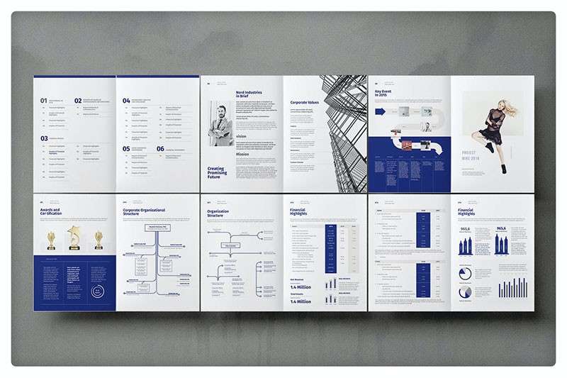 企业年报手册InDesign设计模板 样机素材 sucaiwan.com