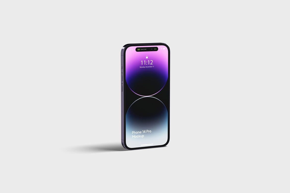 紫色iPhone 14 Pro苹果手机样机 Phone 14 Pro Mockup 样机素材 sucaiwan.com