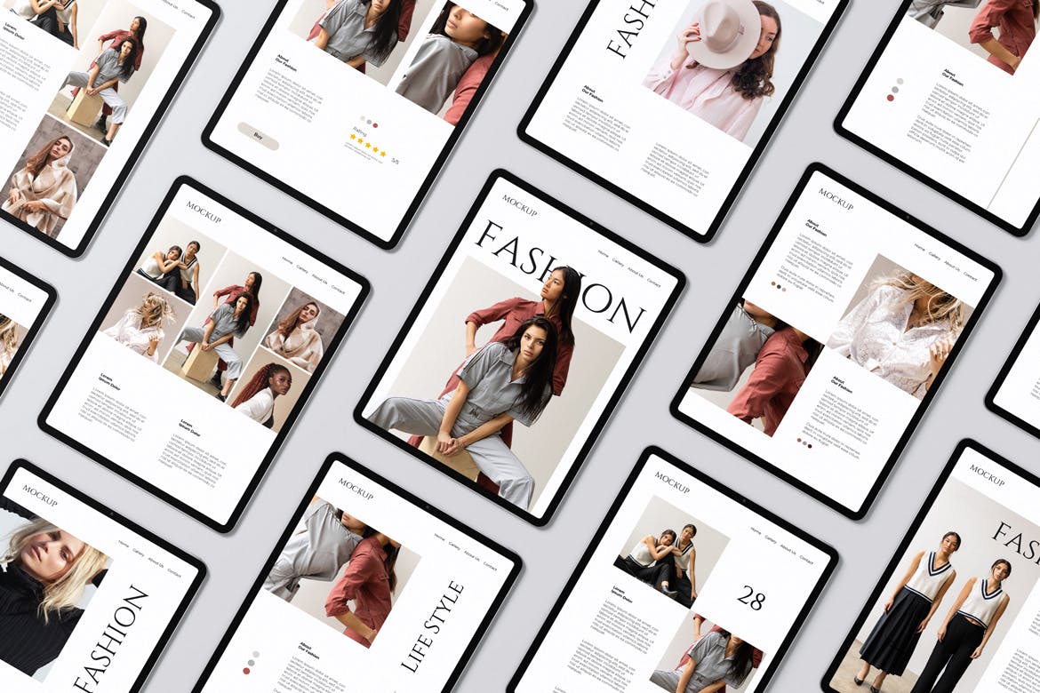 平板电脑ipad屏幕样机 Tablet Screen Mockup 样机素材 sucaiwan.com