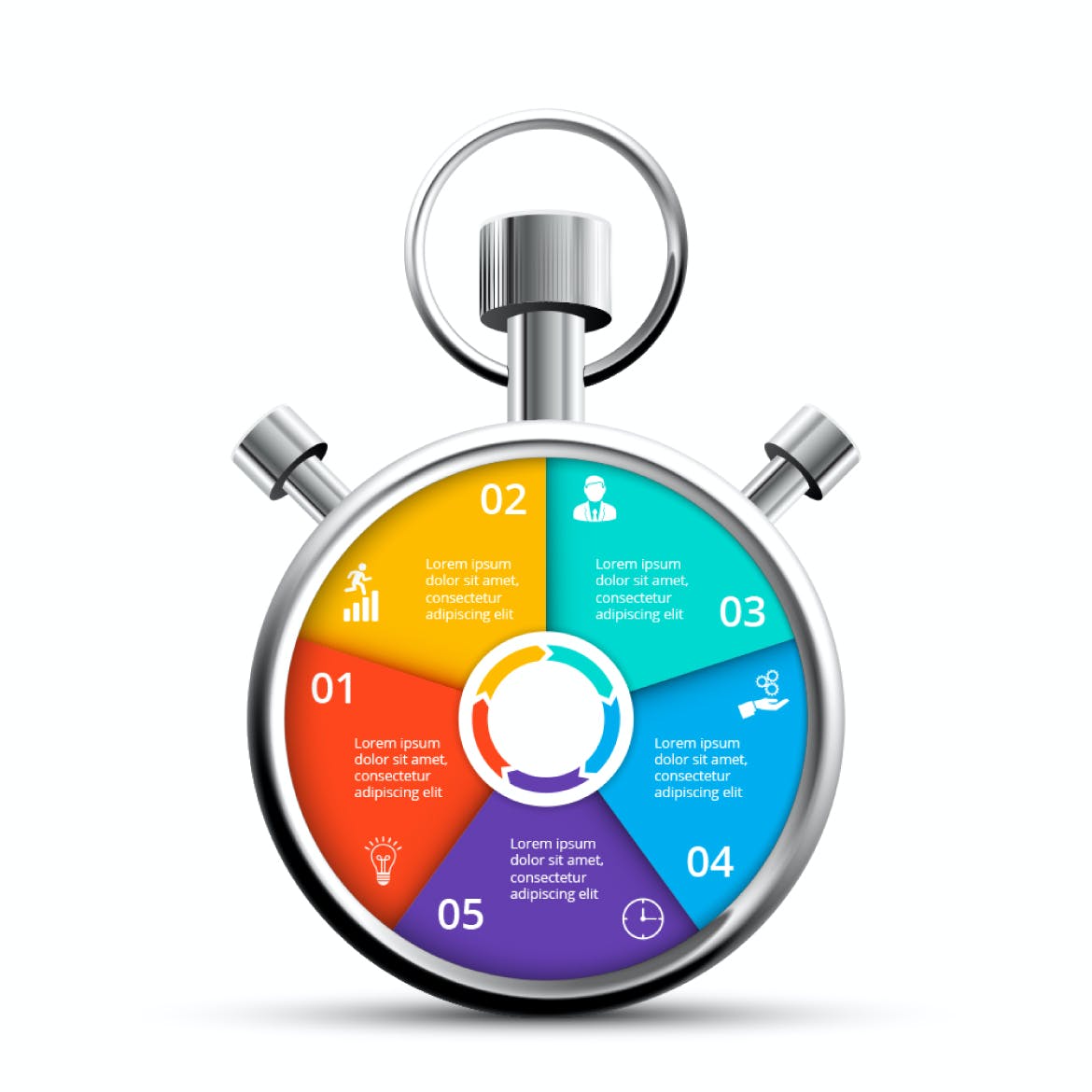 独特的数据概念信息图表集 Unique Infographics Set 幻灯图表 sucaiwan.com