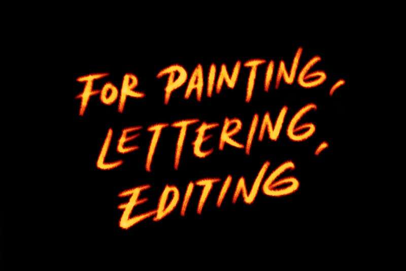 25个火焰字效果Procreate笔刷 笔刷资源 sucaiwan.com