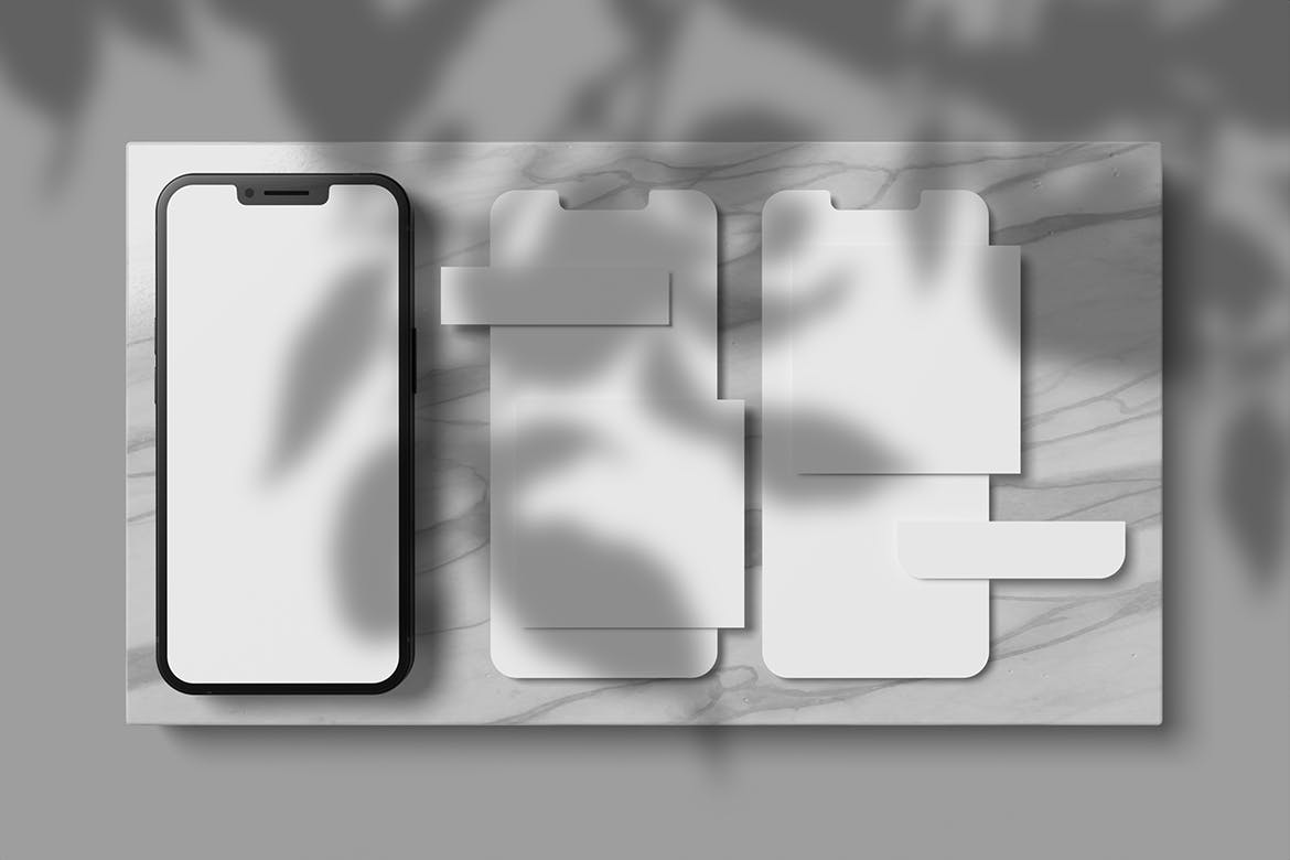 社交媒体帖子手机屏幕样机 XFA – Clean Social Media Mockup 样机素材 sucaiwan.com