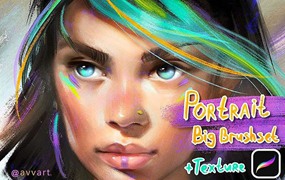 27个人像插画厚涂Procreate笔刷