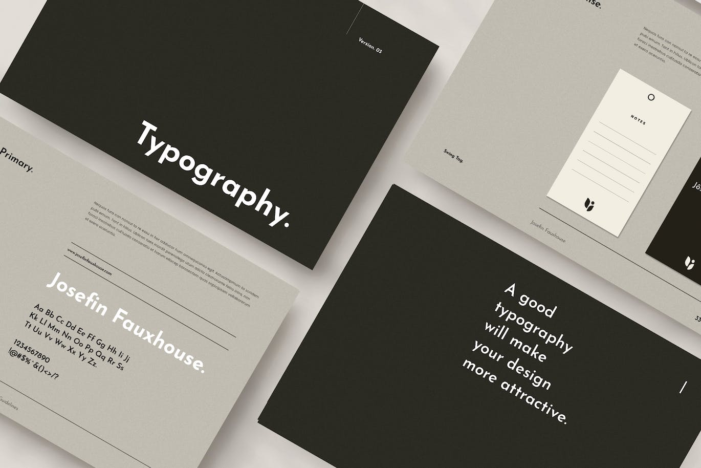 企业品牌指南杂志模板 Brand Guidelines 幻灯图表 sucaiwan.com