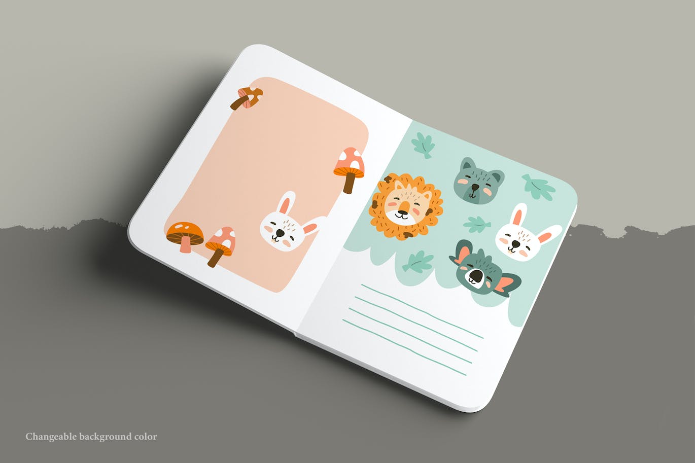 儿童书籍封面设计样机 Children’s Book Mockups 样机素材 sucaiwan.com