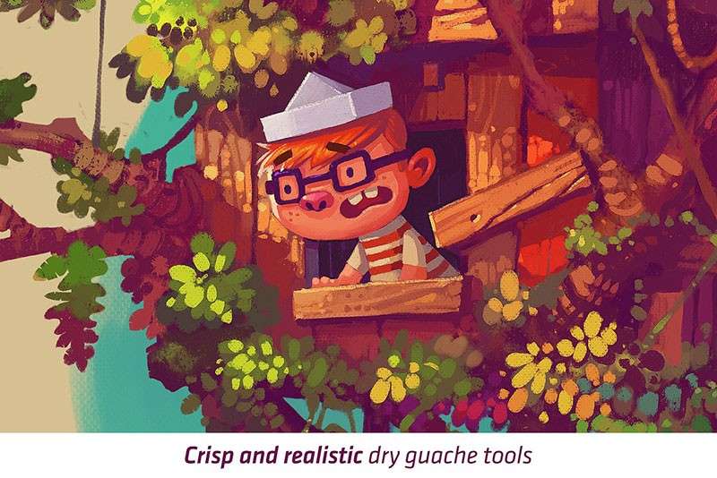 自然的干式油彩画Procreate笔刷 笔刷资源 第5张-素材湾丨精选海外优质设计素材资源 自然的干式油彩画Procreate笔刷 笔刷资源 sucaiwan.com