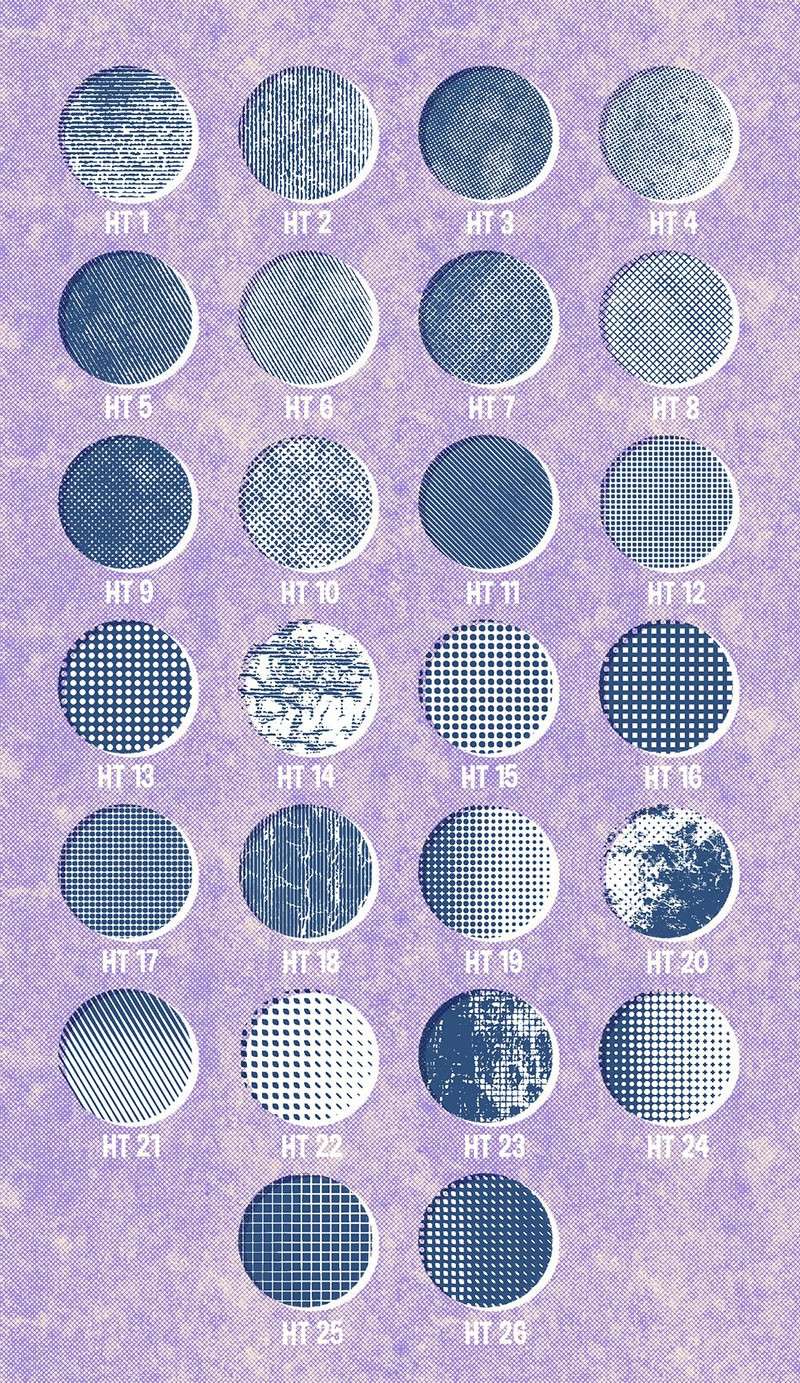 30支半色调纹理Procreate笔刷 笔刷资源 sucaiwan.com