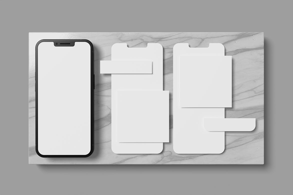社交媒体帖子手机屏幕样机 XFA – Clean Social Media Mockup 样机素材 sucaiwan.com
