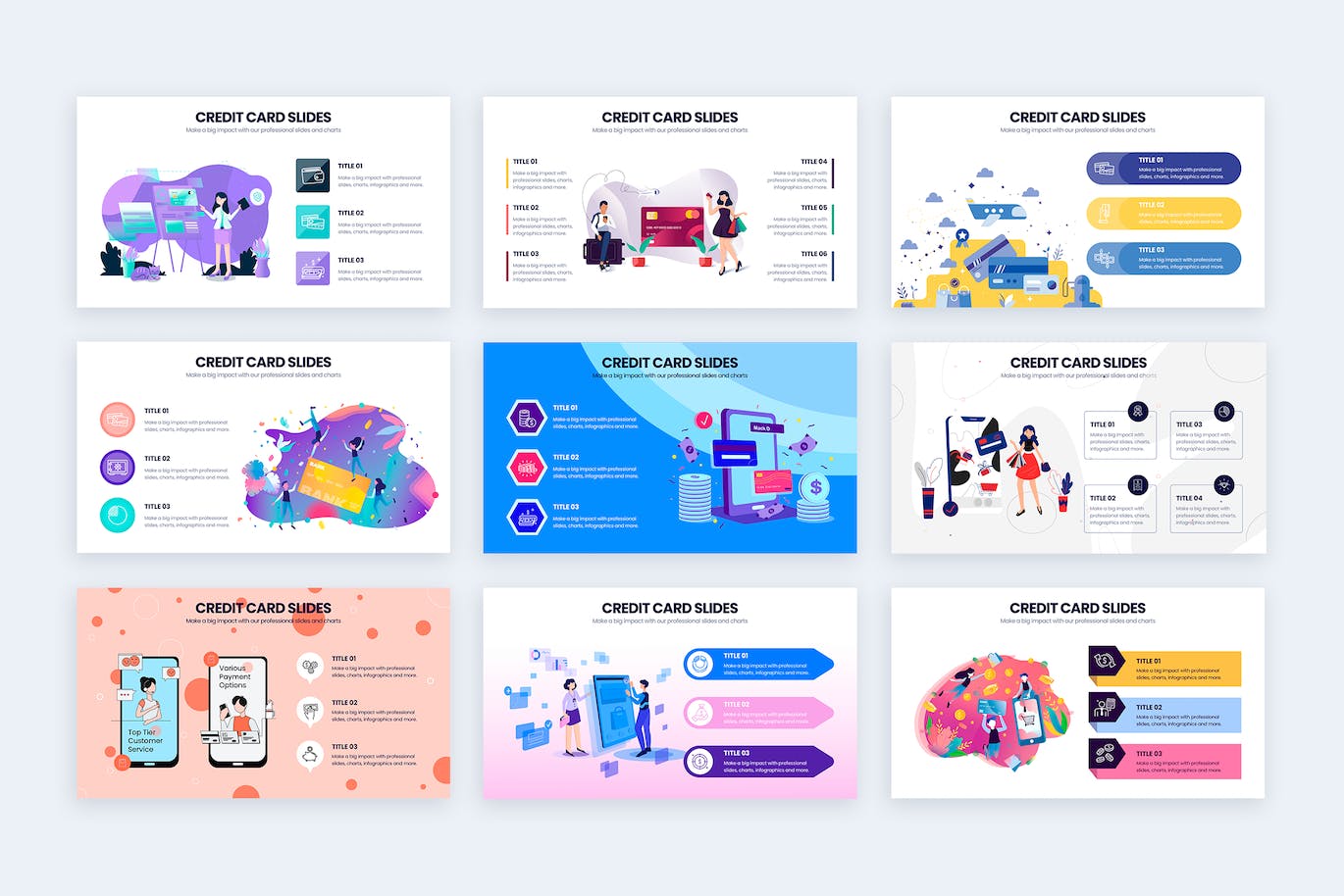 信用卡生活信息图表矢量模板 Business Credit Card Illustrator Infographics 幻灯图表 sucaiwan.com