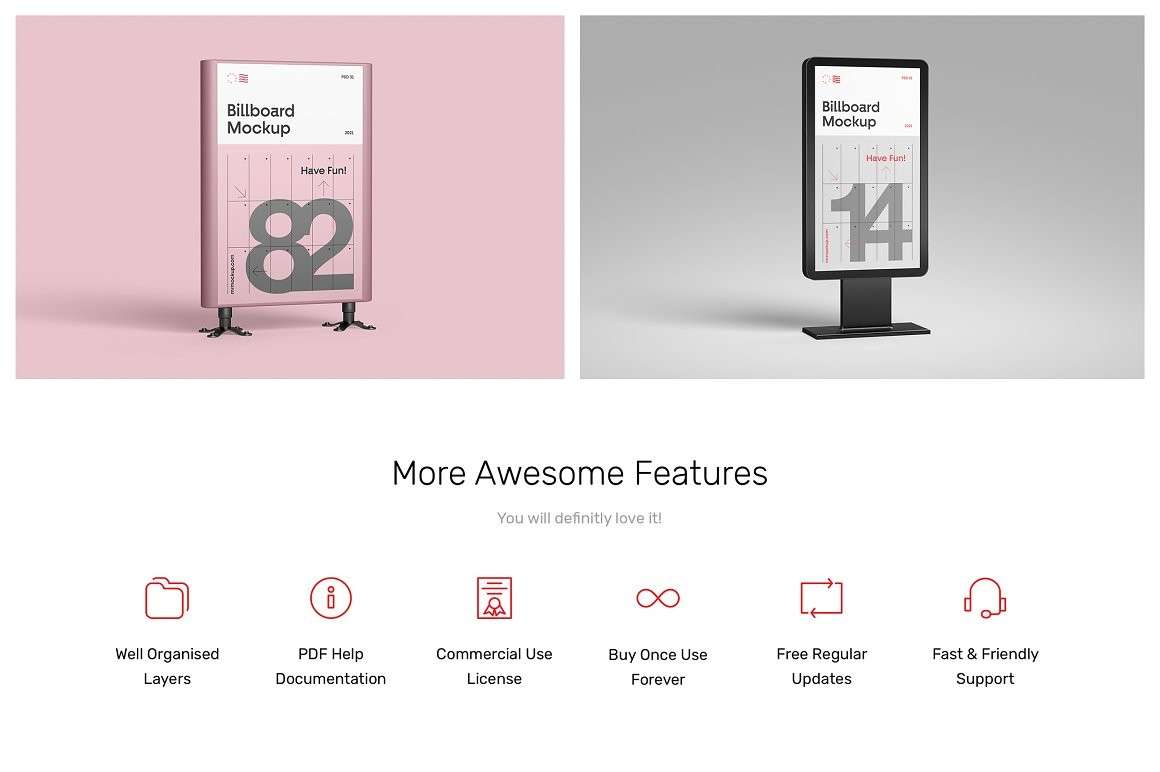 34种广告牌设计展示样机PSD模板 样机素材 sucaiwan.com