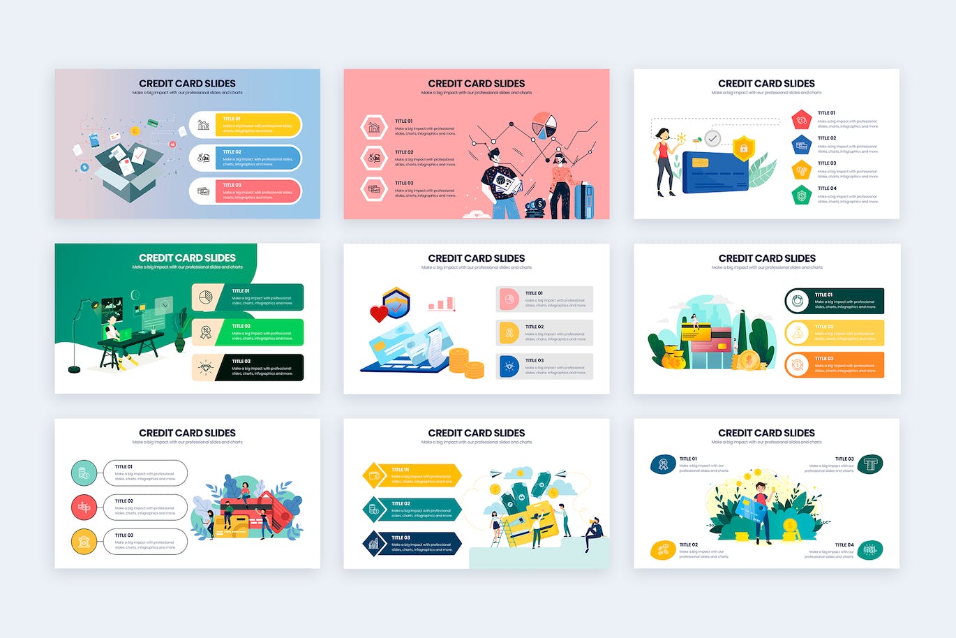 信用卡生活信息图表矢量模板 Business Credit Card Illustrator Infographics 幻灯图表 sucaiwan.com