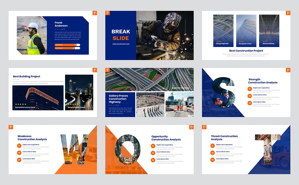 施工建筑PPT创意模板 Constructor – Construction PowerPoint Template 幻灯图表 第4张-素材湾丨精选海外优质设计素材资源 施工建筑PPT创意模板 Constructor – Construction PowerPoint Template 幻灯图表 sucaiwan.com