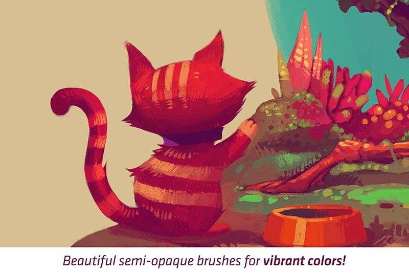 自然的干式油彩画Procreate笔刷 笔刷资源 第3张-素材湾丨精选海外优质设计素材资源 自然的干式油彩画Procreate笔刷 笔刷资源 sucaiwan.com