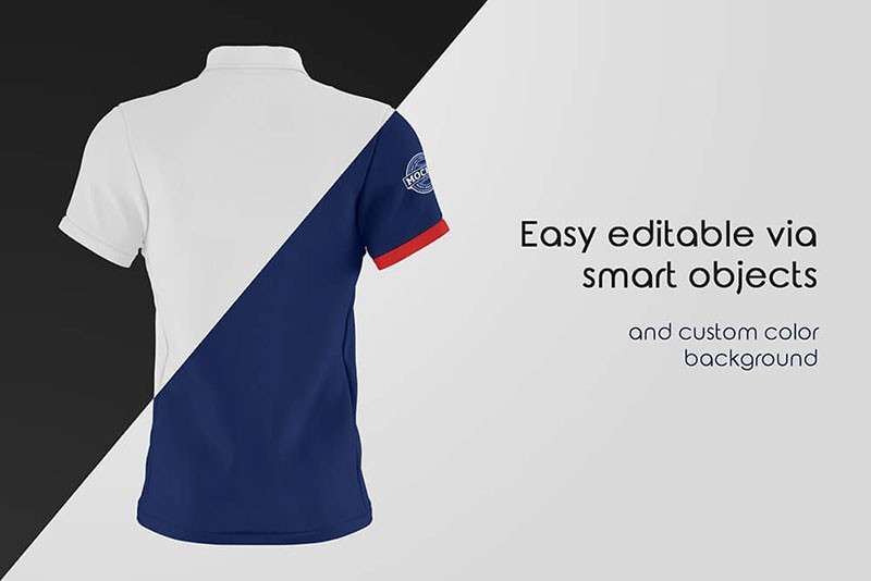 男士Polo衫设计展示样机PSD模板 样机素材 sucaiwan.com