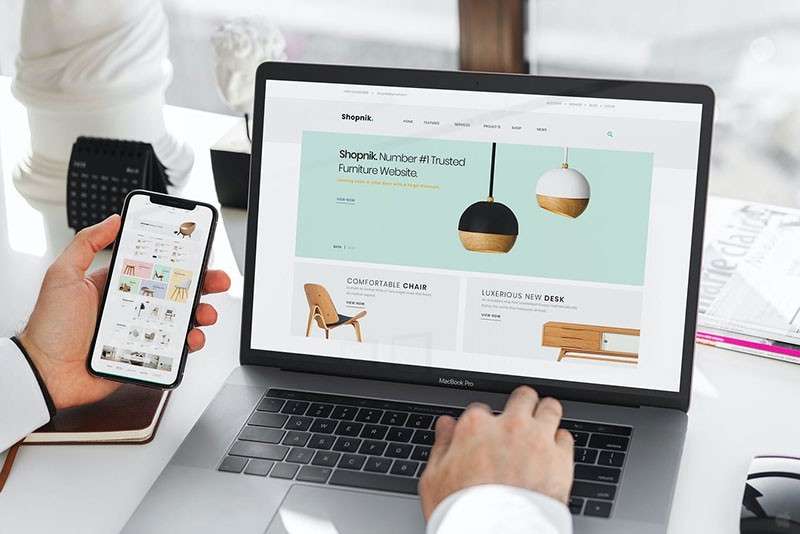 商务场景电子设备UI设计样机模板PSD 样机素材 sucaiwan.com