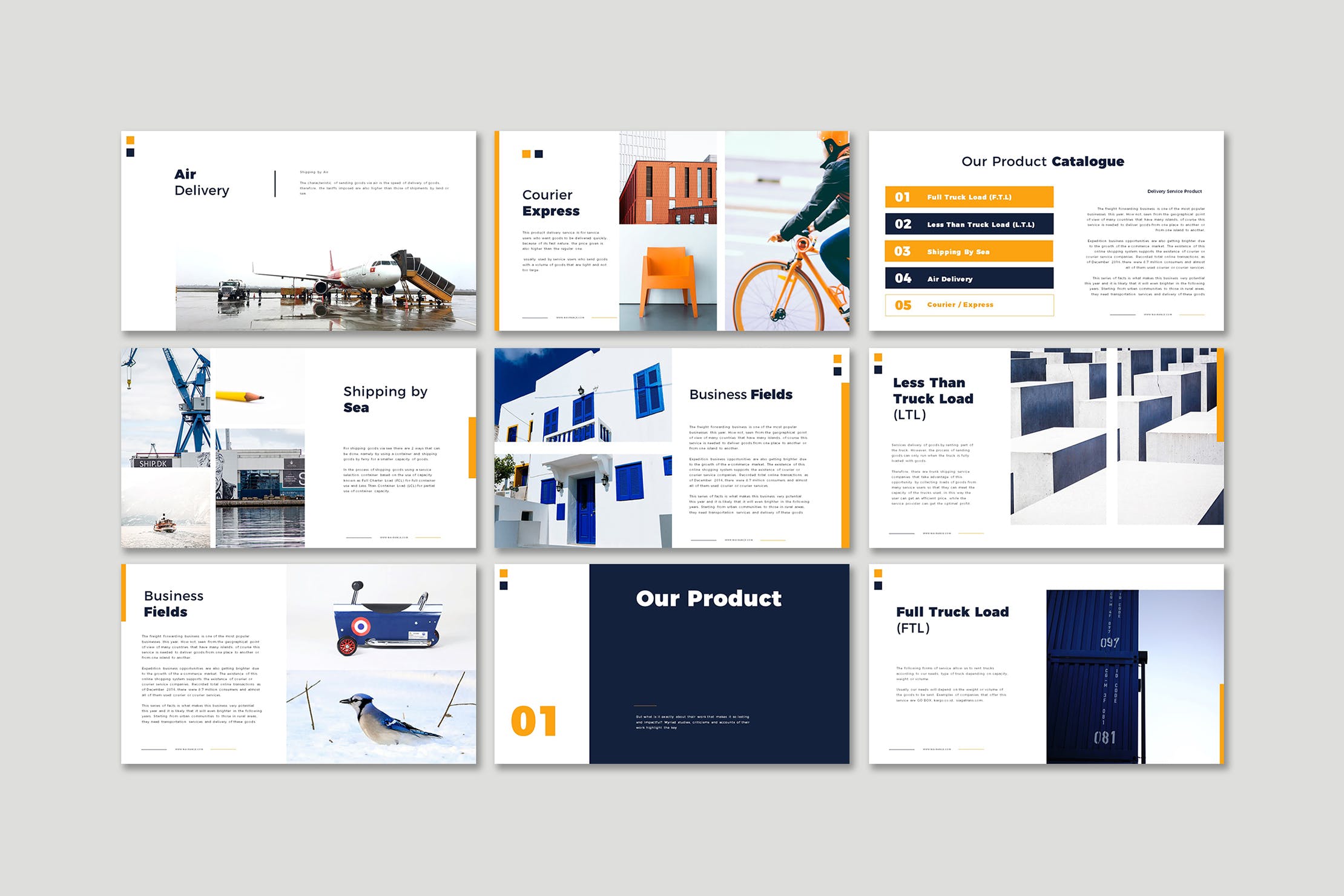 产品设计展示PPT幻灯片模板 NavRange Business Presentation 幻灯图表 sucaiwan.com