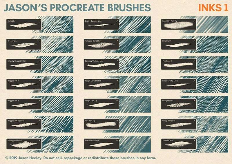 300+Procreate混合画笔套装 笔刷资源 sucaiwan.com