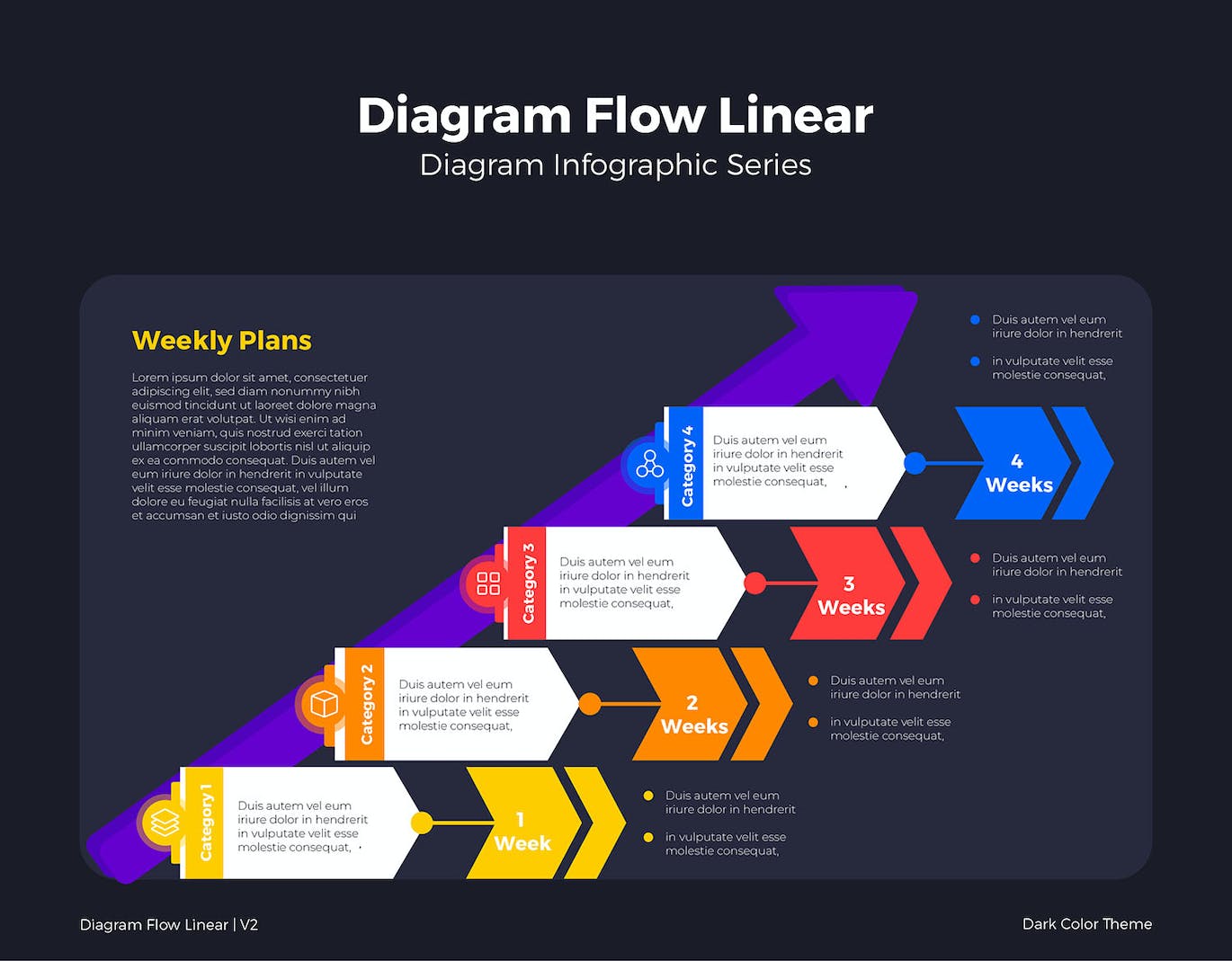 线条流程图表矢量素材v2 Diagram Flow Linear V2 图片素材 sucaiwan.com